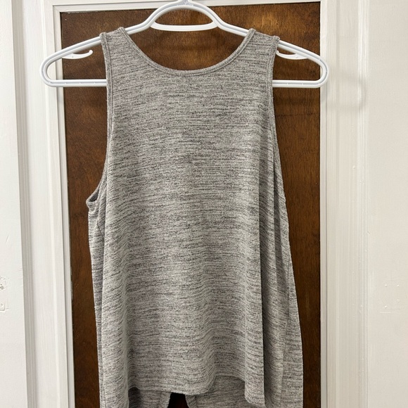 Grey tank with buttons on back- open back - Picture 1 of 3